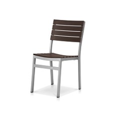 Dining Side Chair Kessler Silver / Espresso